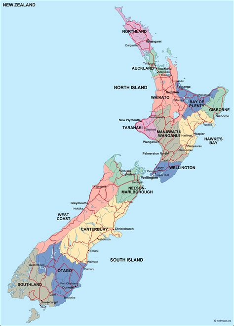new zealand maps download.